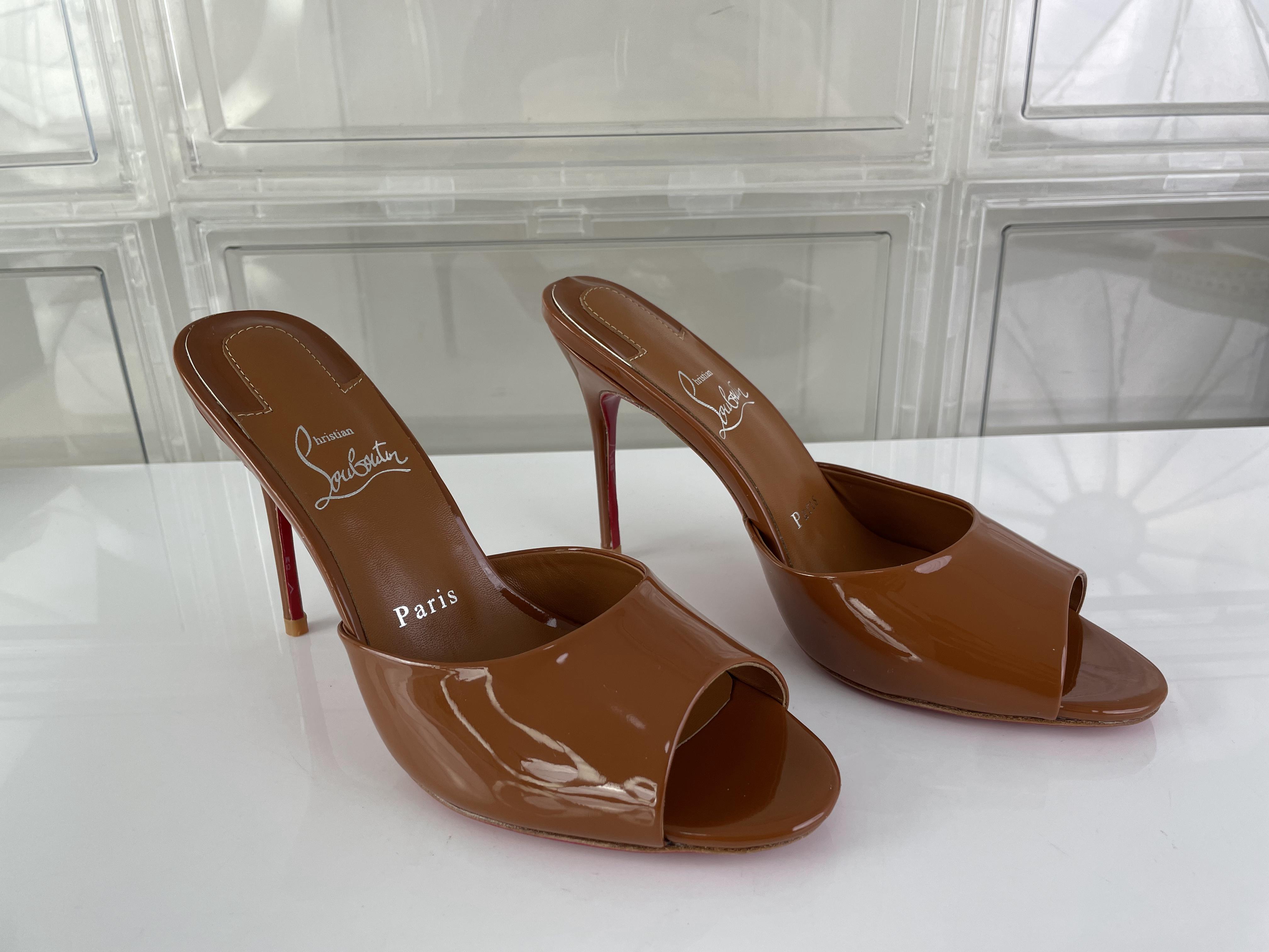 Christian Louboutin Dark Coffee color Red bottom lady heel, (EU35-41)