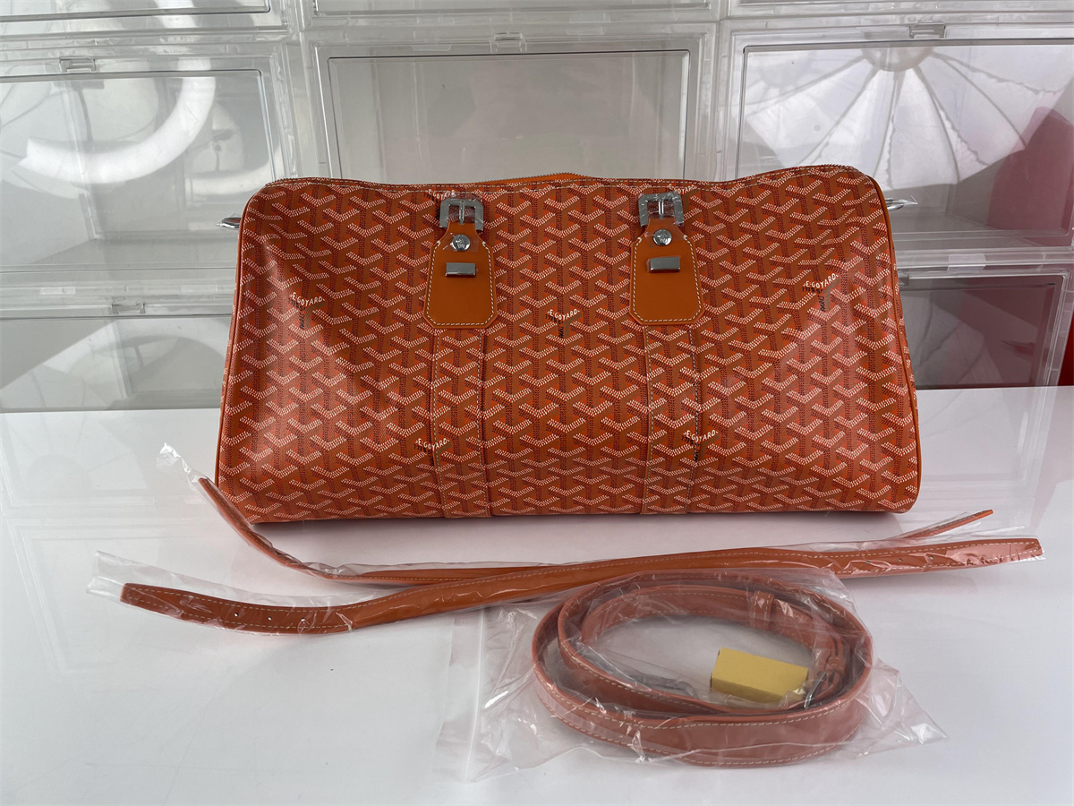 GOYARD Orange Boston 45 Travelling Hand bag (49 x 22 x 27 cm)
